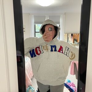 Champion USA hoodie- a little pulling on the letters